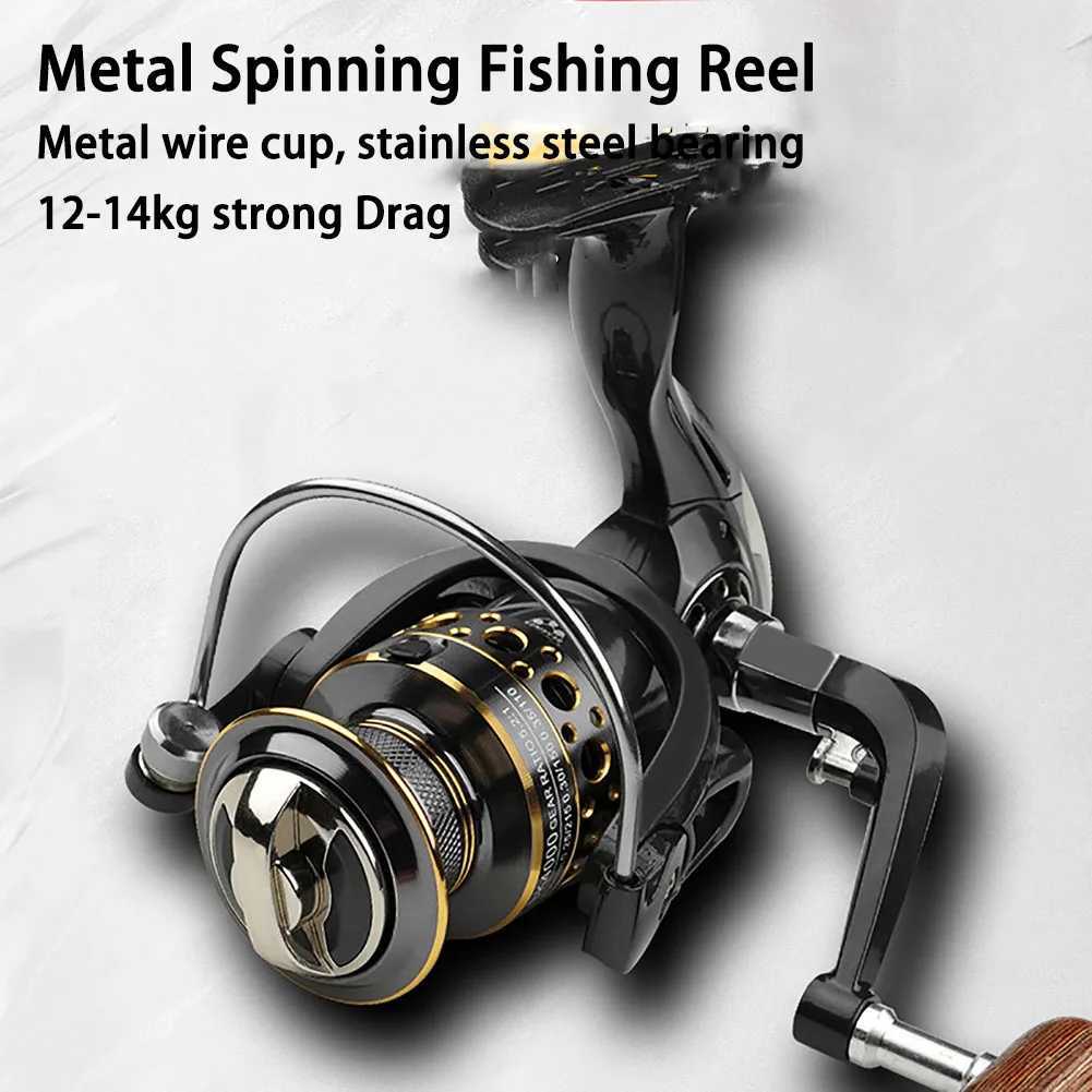 Spinning Fishing Reel Gear Ratio 5.2 1/4.7 1 13bb Bearing Long Casting Stainss Steel Bk2000-7000 Fishing ReelXJ241209