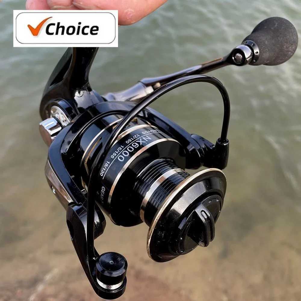 High Quality Metal Spinning reel Spool Saltwater 5.2 1/4.7 1 High Speed Reel Waterproof Suitab for Pike Fishing1000-4000SreiesXJ241209