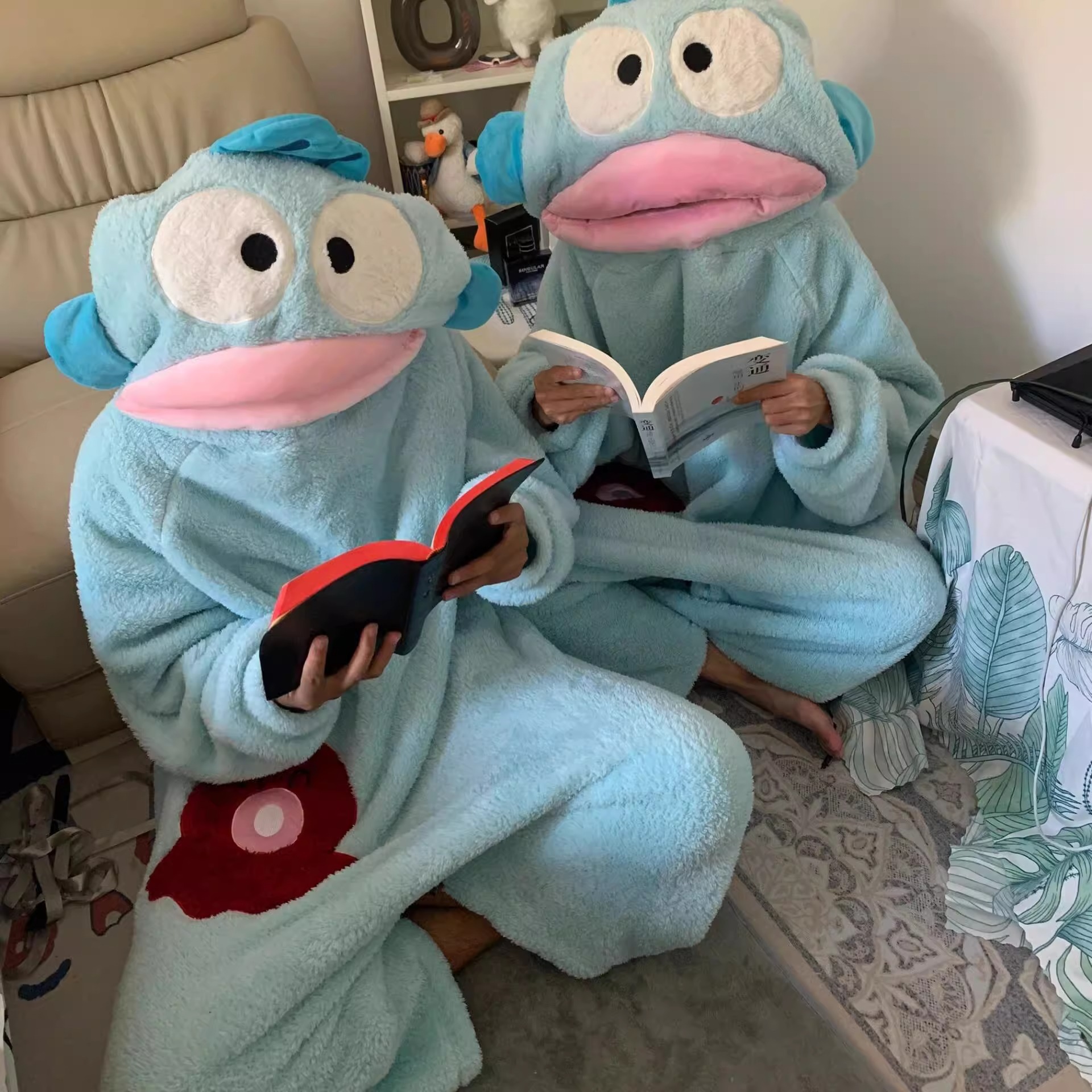 Free shipping Womens Monkey Prefabricated Long sleeved Pajama Set Sleeve Shirt Pj Shorts Casual home Wear