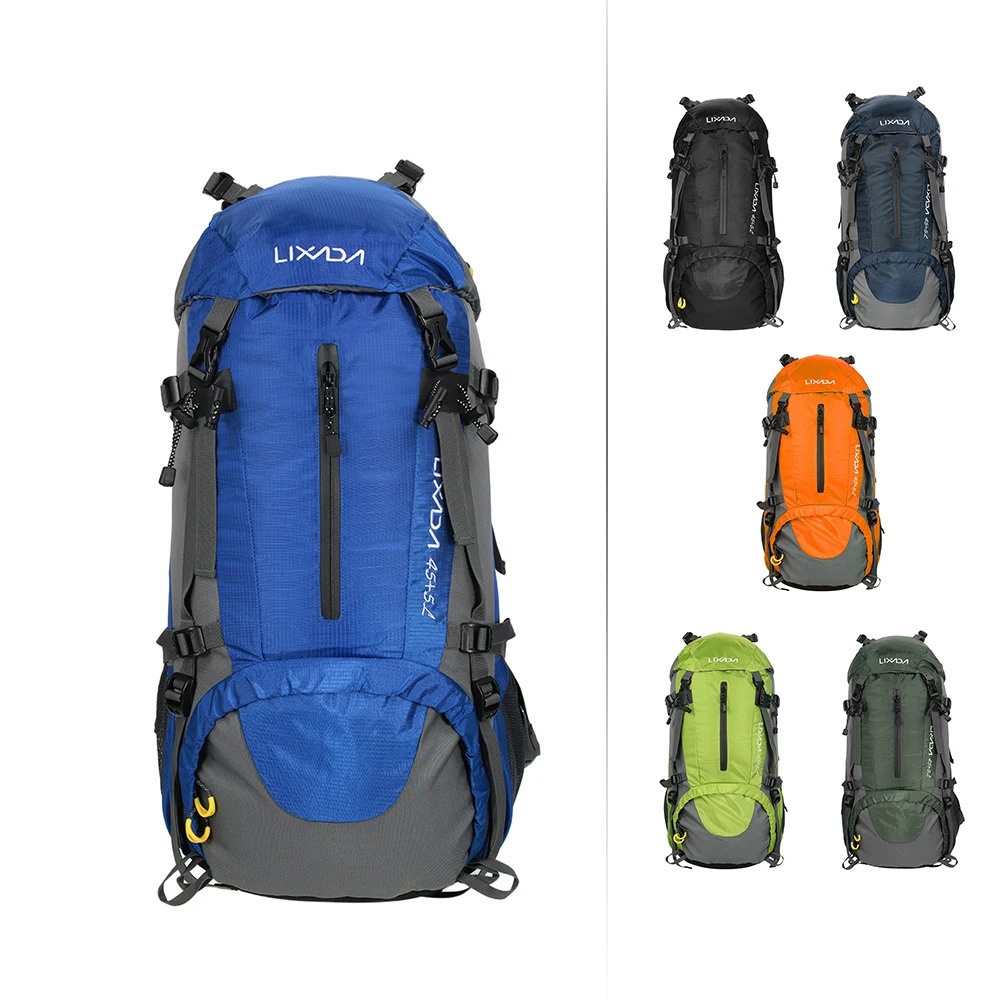Lixada 50L Sport Bag Backpack Outdoor Climbing Knapsack Waterproof Mountaineering Hiking Backpacks Molle Camping Bag 6 Color 241209
