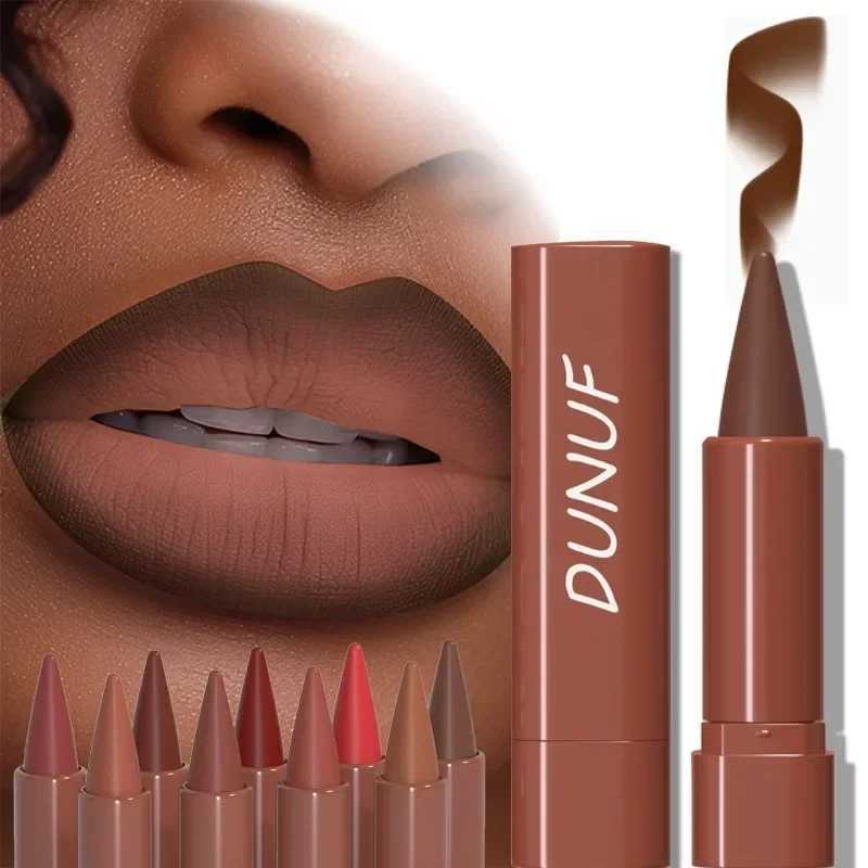 9 Colors Gradient Lip Liner Matte Black Brown Velvet Lipstick Waterproof Non Sticky Contouring Tint Lipliner Crayon Lip MakeupXJ241209