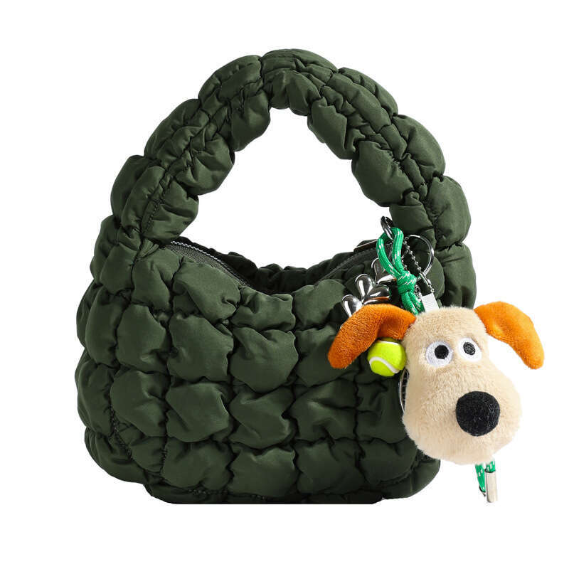 Korean version niche pleated versatile mini cloud bag high-end casual small handbag