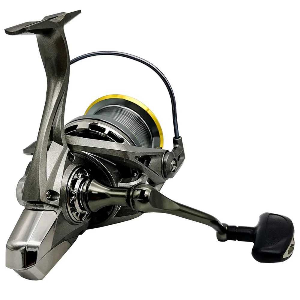Long Casting Big Fishing Reel 8000-14000 Series+Braid Line Set 4.8 1 Gear Ratio Smooth Metail Spool 20KG Max Drag for All WatersXJ241209