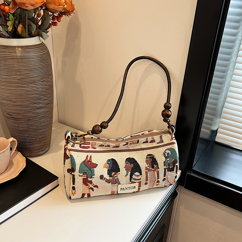 Tribal Personalized Small Fun Pharaoh Handbag Bohemian Style Shoulder Casual Underarm Bag