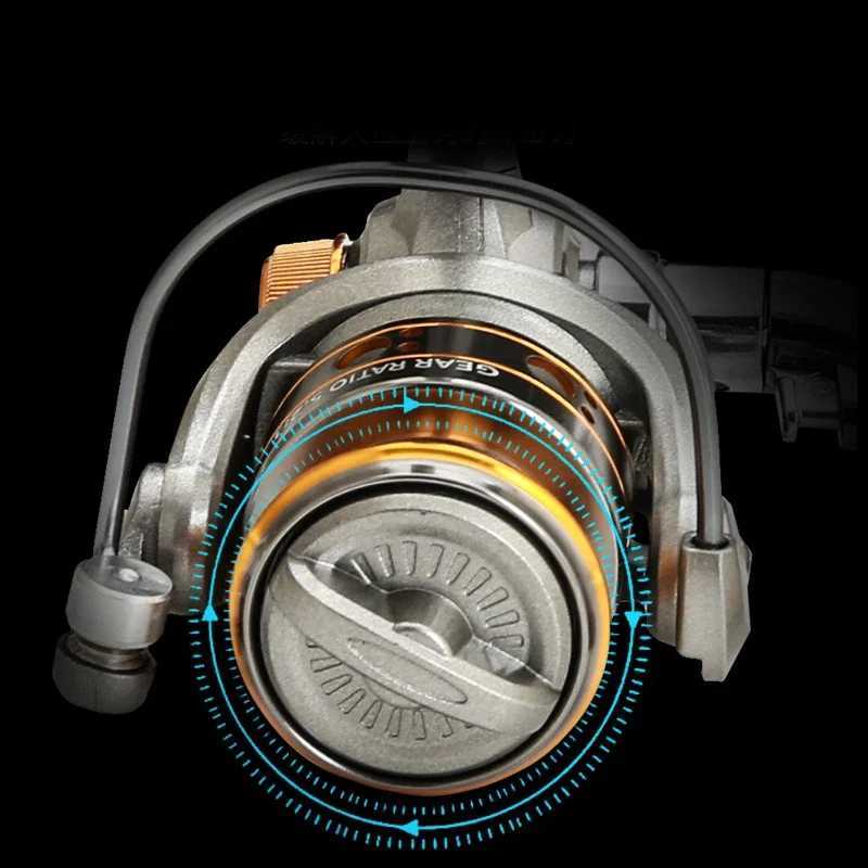 Mini DC150 Series Super Powerful 12+1BB Spinning Fishing Reel 5.2 1 Gear Ratio Metal Mini Durab Fishing Coil baitcasting reelXJ241209