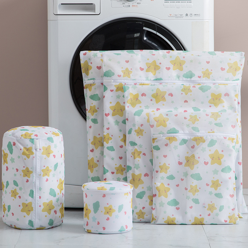 Heat transfer printing full page printing laundry bag washing machine special anti deformation fine mesh bag mesh bag underwear care bag customization