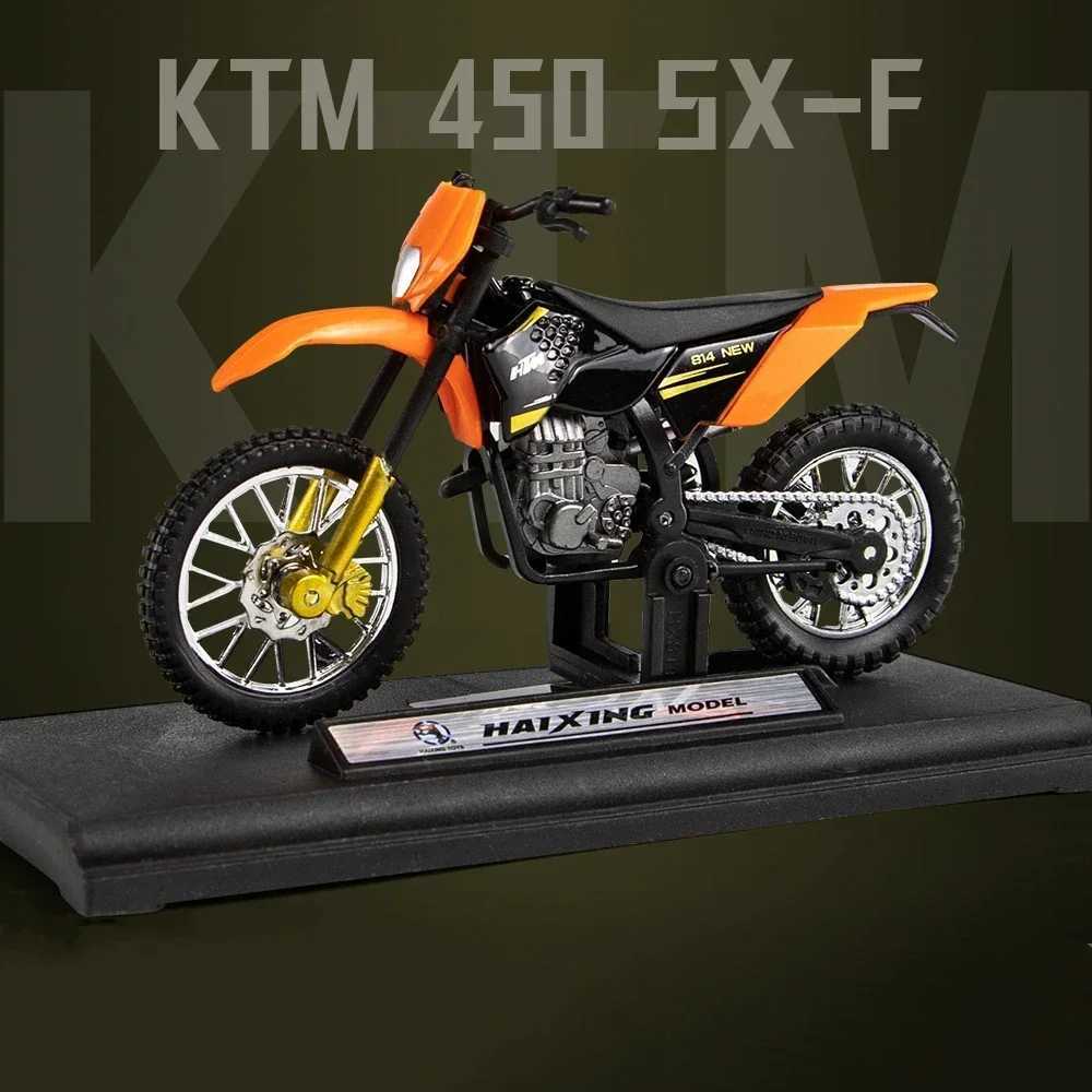 450 SX-F alloy motorcycle model 1 18 Diecasts portable racing finger motorcycle simulation series childrens toys X241209