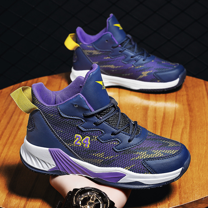 Kids Basketball Shoes Boys Sneakers Girls Teenagers Training Sneakers Cutefeet Non-slip Outdoor Children's Sport Shoes Sizes 31 - 40