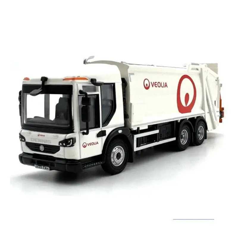 Oxford Die Casting 1 76 Proportion Alloy Dennis Garbage Collection Truck Model Finished Product Simulation Model Gift Display X241209