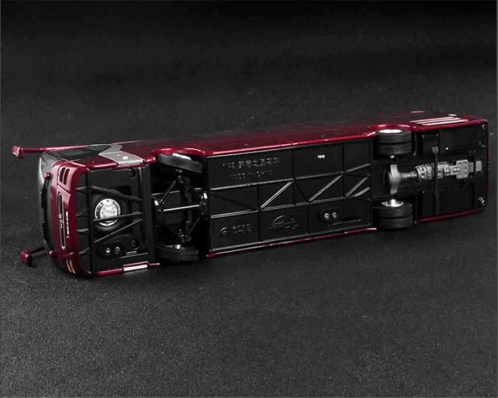 Free shipping 1 42 Suitable for YuTong Bus ZK6120R41 Die cast Car Model Toy Boys and Girls Gift Series Red/White Metal Plastic
