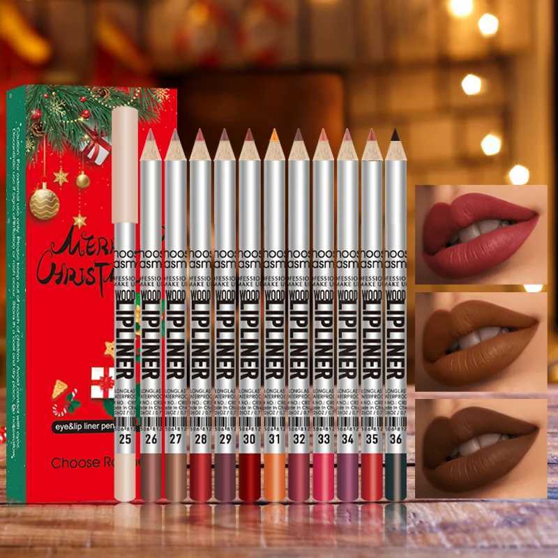 Lip Liners Pencil Long Lasting Lip Profiler Waterproof Contour Women Matte Lip Line Pen Daily Outdoor New Beauty Christmas GiftXJ241209