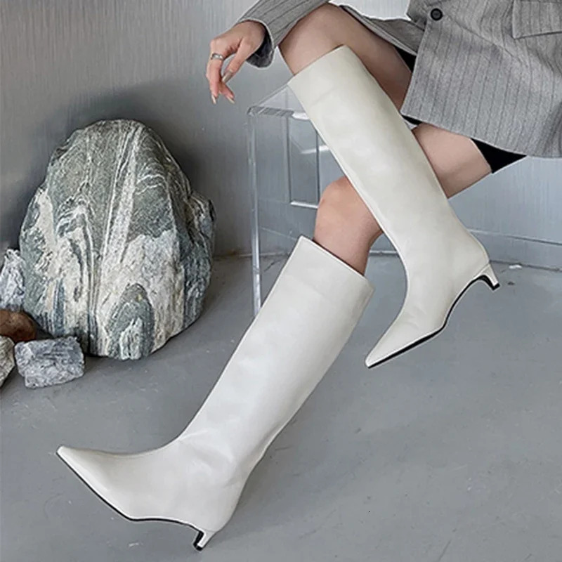 Pointed Toe Ankle Boots Womens High Heels er Autumn/Winter Fashion Party Shoes Gothic Chelsea Botas Zapatillas Mujer241209bj