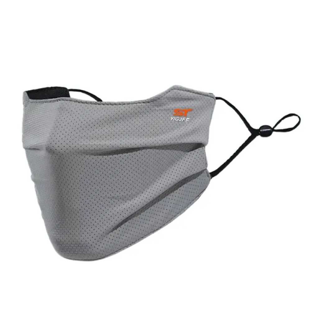 3pcsNylon Face Cover Sun Protection Face Mask Reusable Breathable UV Face Shield Solid Color Washable Ice Silk Face MaskXJ241209