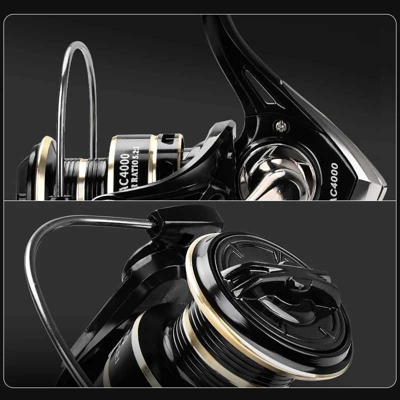 Spinning Reel Max Drag 8KG for Fishing AC3000 4000 5000 Reel Metal Spool Hand Sea Jig Carp Reel Fishing Coil WheelXJ241209