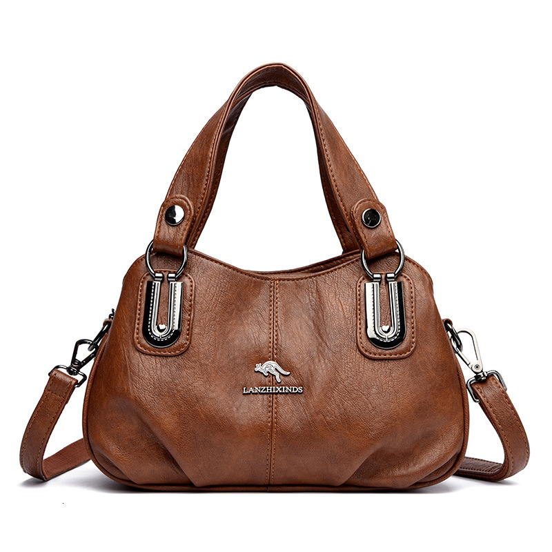 Free Shipping Designer's New Handbag Large Capacity Shell Middle-aged Mother Bag Multi Compartment Single Shoulder Crossbody Bag