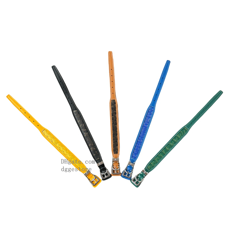 Designer Dog Collar with Exquisite Metal Buckle, Adjustable Pet Collar for Small Medium Dogs, Luxury Leather Dog Collars and Leash, Dog Birthday Gift Black S B203