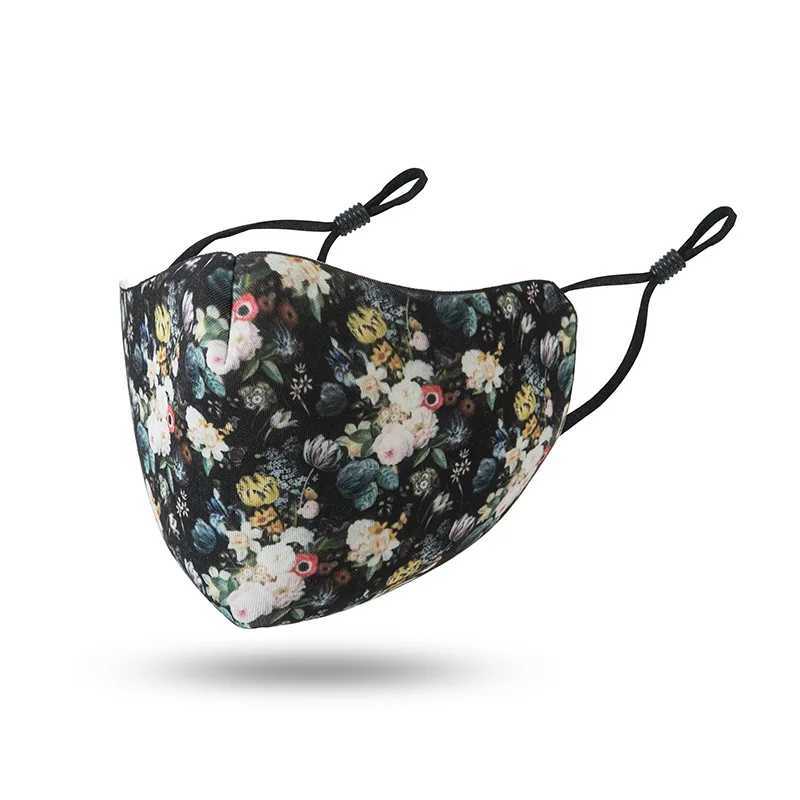 3pcs1PC Washable Cycling Face Mask Bicycle Mask Breathable Printed Space Cotton Reusable Sport Protection MaskXJ241209