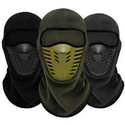 3pcsMotorcycle Mask Fleece Thermal Face Mask Keep Warm Moto Riding Balaclava Motorbike Biker Winter Windproof Ski Mask Men WomenXJ241209