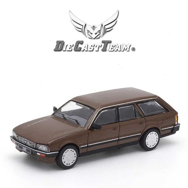 DCT 1/64 Peugeot 505 SW Colecci n Car Alloy Toy Car Die Casting Metal Model Childrens Christmas Gift Toy X241209