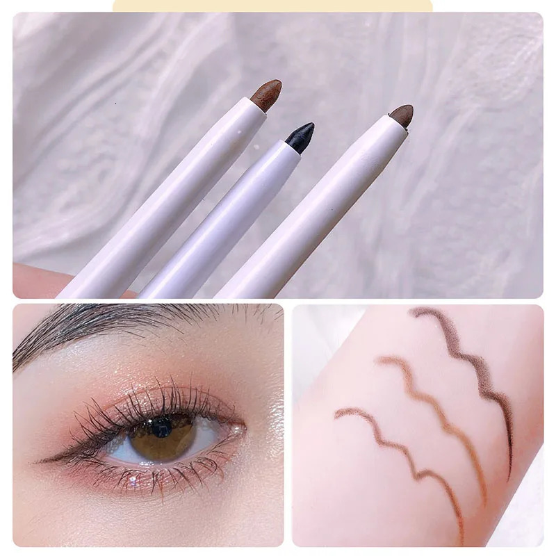 Waterproof Brown Ultra-thin Eyeliner Gel Pencil Quick Dry Smooth Eye Liner Long Last Lower Eyelash Pen Korean Makeup Cosmetics 241209