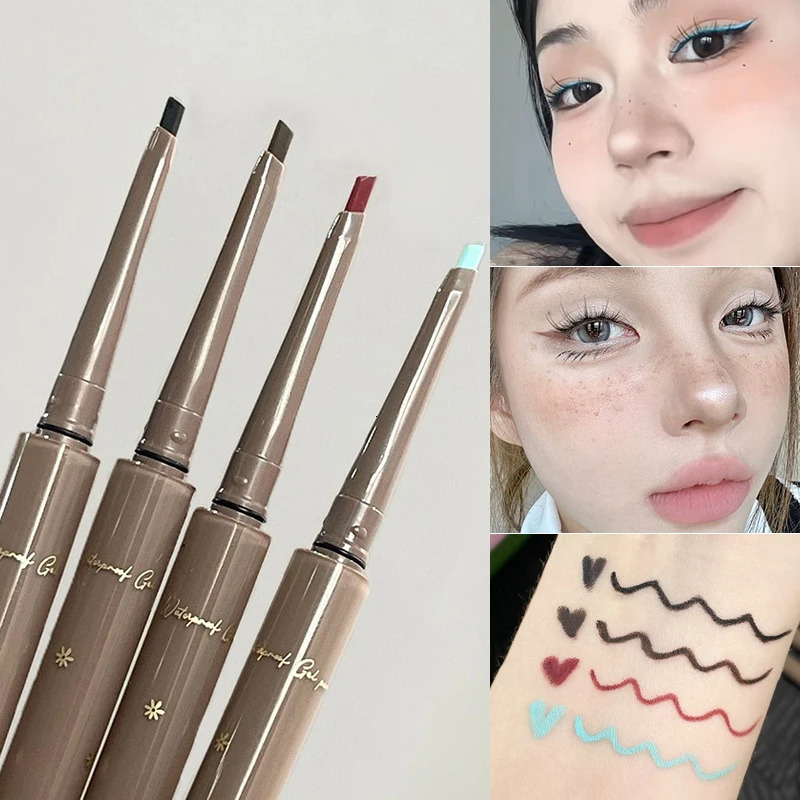 Waterproof Eyeliner Gel Pencil Soft Smooth High Pigment Professional Silky Matte Blue Eyelid Liner Lasting Makeup Tool Cosmetics 241209