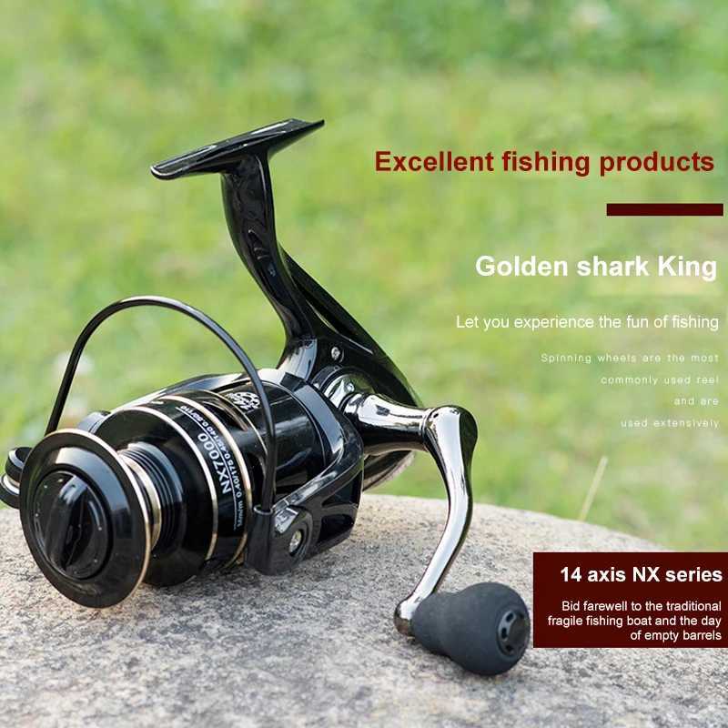 Fishing Reel NX 2000 3000 4000 5000 6000 7000 Super Strong Carp Fishing Feeder Spinning Reel Spinning Wheel Type Fishing WheelXJ241209