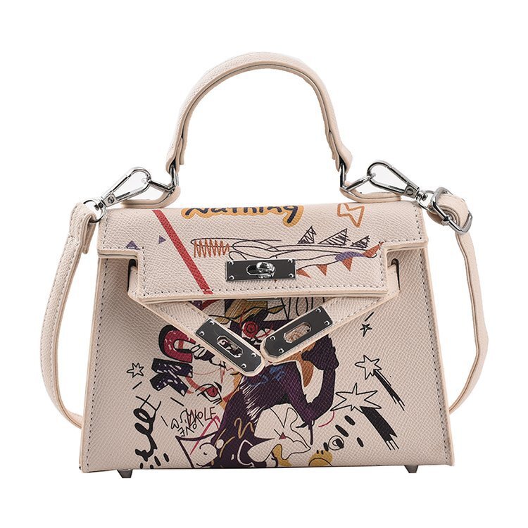 New Trendy Small Square Bag The Real Designer Khaki Women's Handbag 2025 New Slanted Shoulder Fashionable Bag