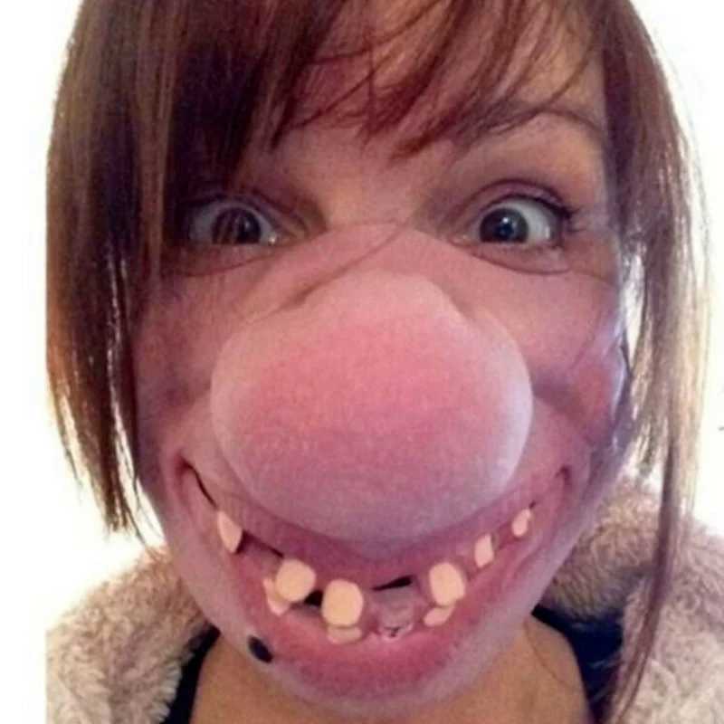 3pcsFunny Latex Half Face Masks Adult Cosplay Humorous Elastic Band Clown Masks Halloween Joy Props Performance Party DecorationXJ241209