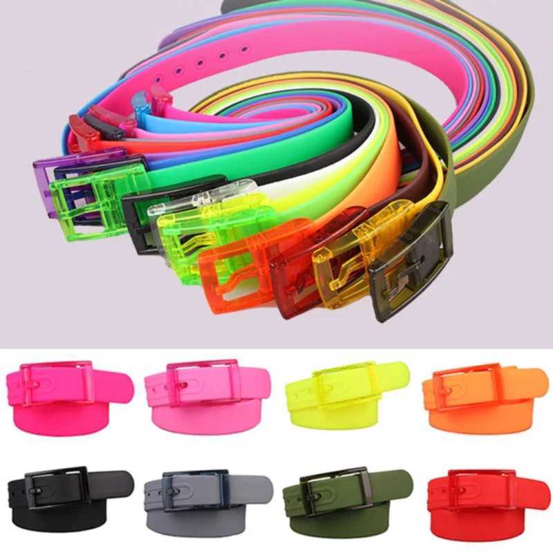 Colored unisex rubber golf belt suitable for men adjustable cut waterproof plastic Prnt allergy strap fashionable gift strap X241209