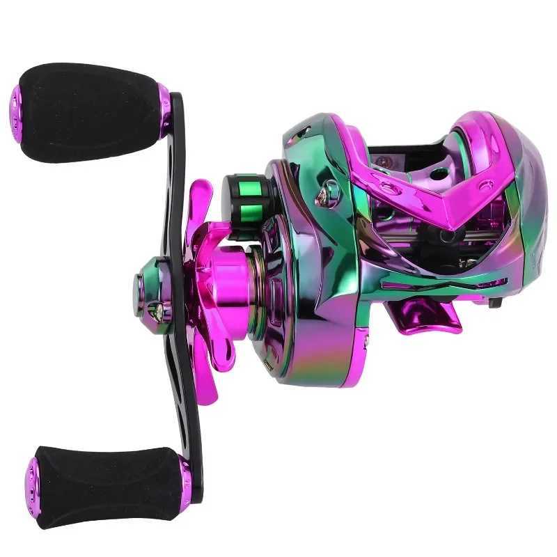 Colorful Baitcasting Reel 7.2 16.5 1 Gear Ratio Max Drag 8kg Brake Fishing Reel Carp Fishing TackXJ241209