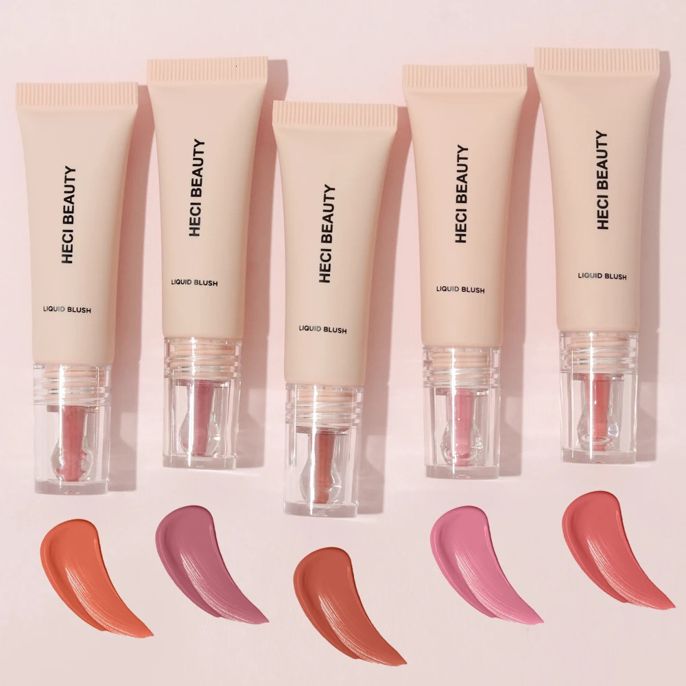 High Pigment Matte Liquid Blusher 6 Colors Longlasting Moisture Gel Creamy Blush Organic Liquid Lip Cheek Tint For Mom 241209