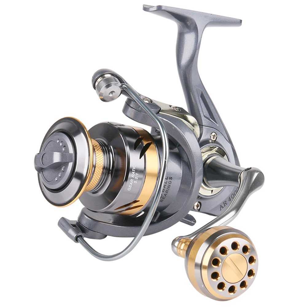 DKIO AR2000-7000 Series Fishing Reel 5.2 1 Gear Ratio Max Drag Power 12kg Metal Spool Spinning Reel for Fishing AccoriesXJ241209