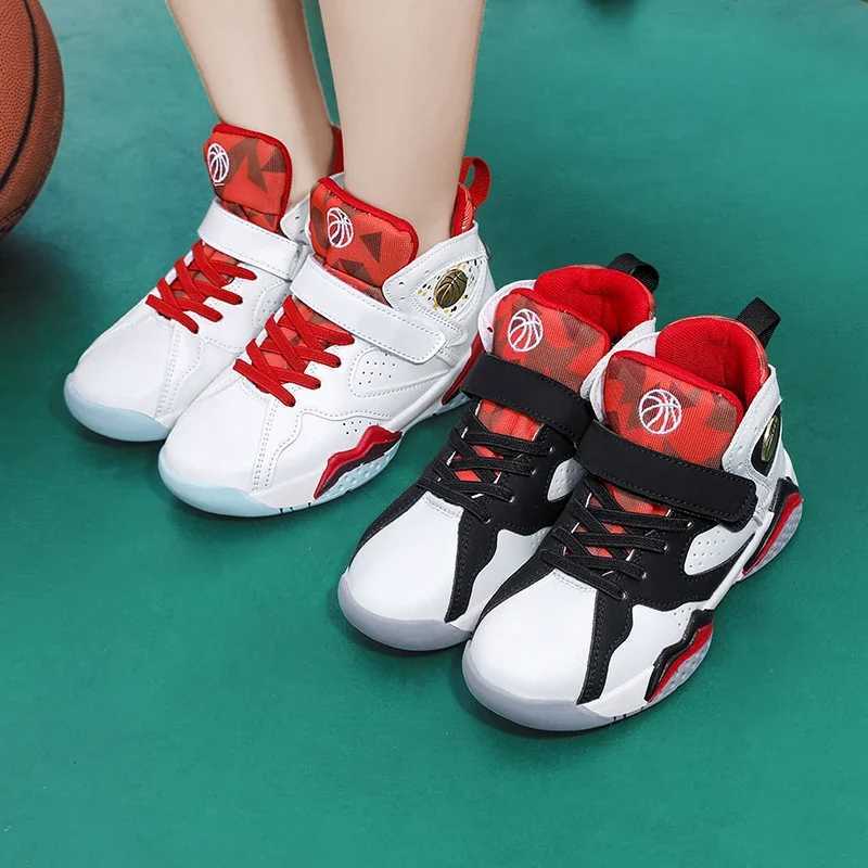 Childrens basketball shoes childrens tennis big boys breathable mesh sports shoes and running casual childrens shoes X2412092