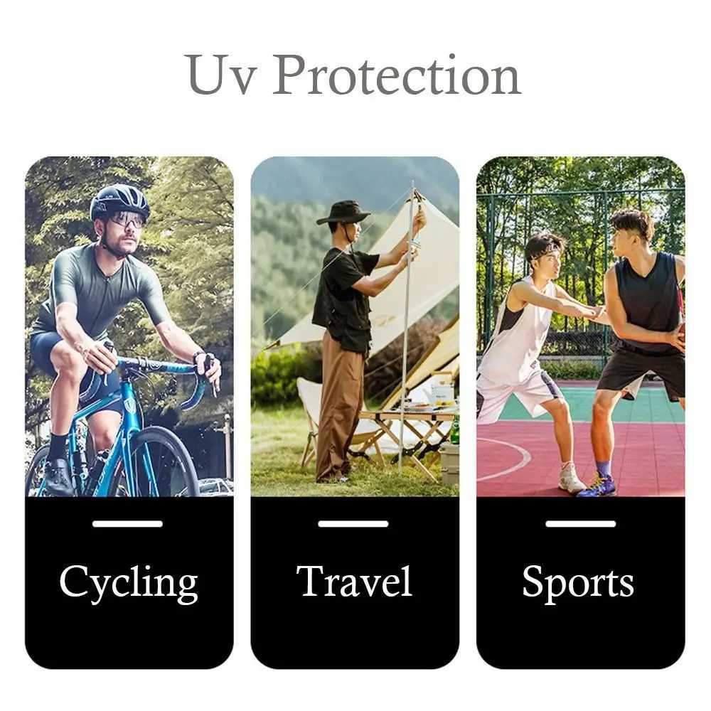 3pcsBreathable Bike Mask Daily Ice Silk Windproof Dustproof Full Face Mask Neck Gaiter SummerXJ241209