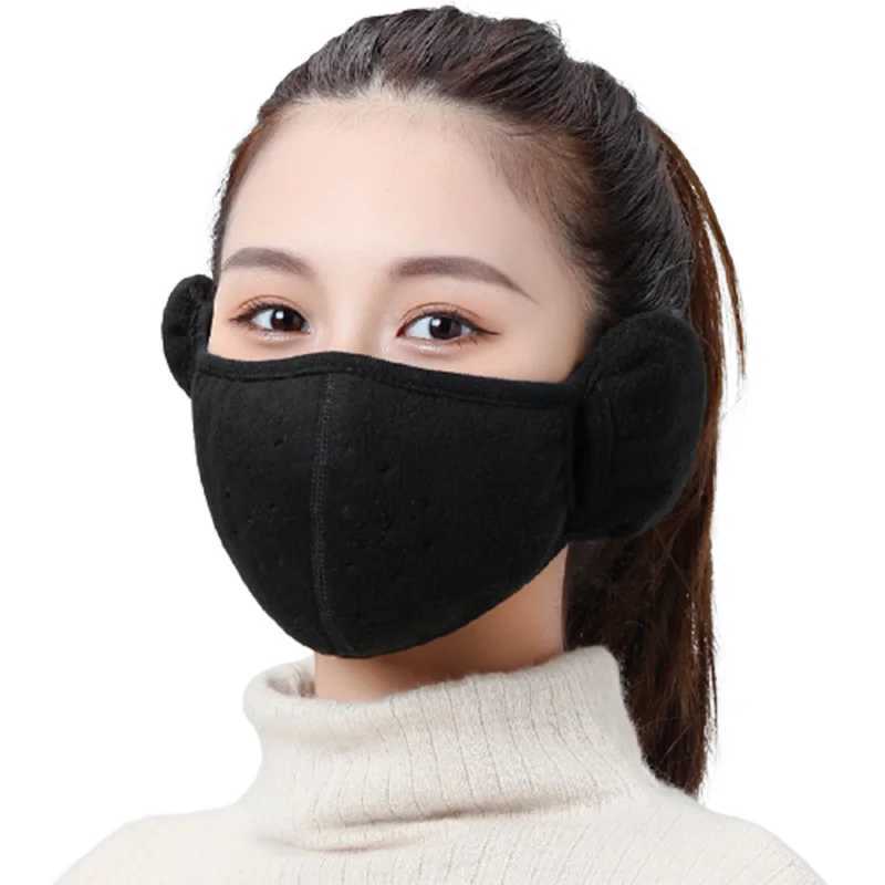 3pcsThermal Half Face Cover Winter Skiing Cycling Sport Mask Earmuff Men Women Hunting Skateboard Reusable Ear Protection MasksXJ241209