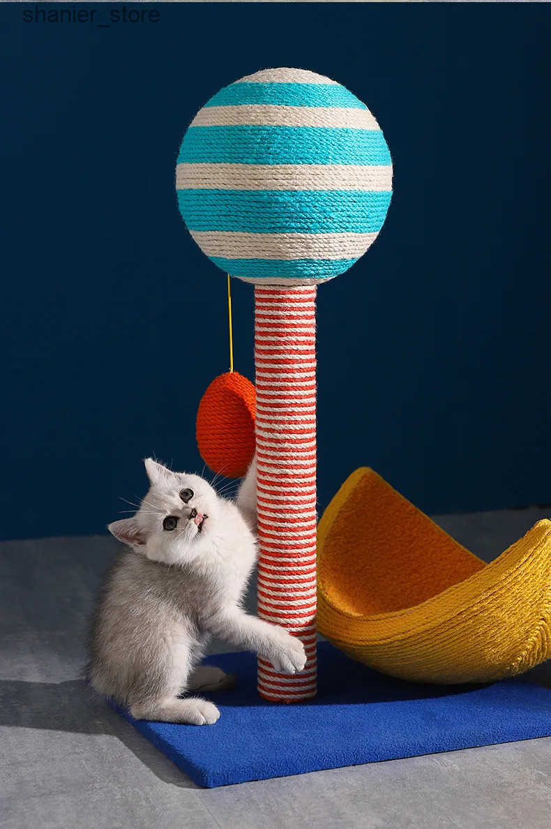 Cat Floor-to-Ceiling Cat climbing frame cat scratch board integrated wear-resistant cat frame vertical sword pole scratch column starry sky toy cat Sp