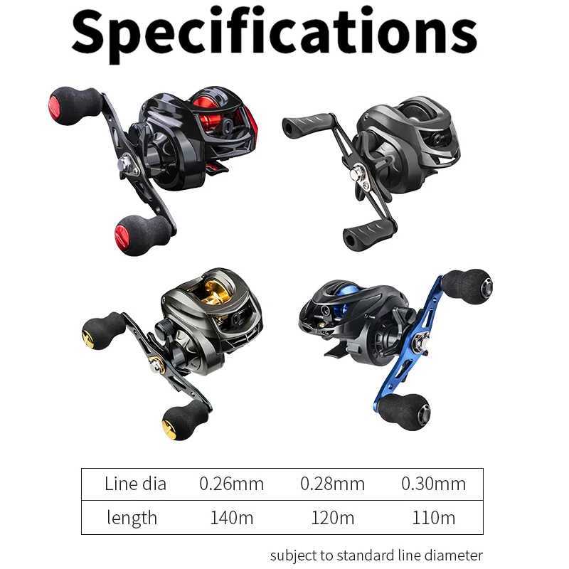 Baitcasting Reel 6.3/7.2 1 8KG Max Drag Fishing Reel For Bass in ocean environment 48 Hours Reel Fishing AccoriesXJ241209