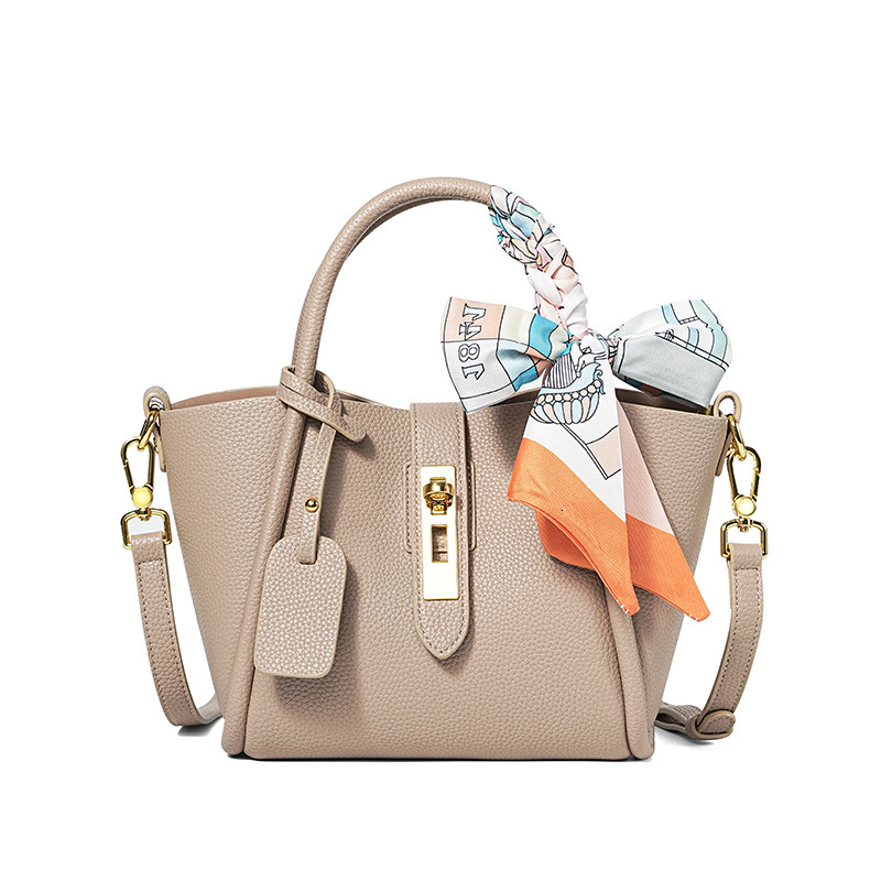 Shoulder Bags High grade commuting versatile single shoulder crossbody women leather vegetable basket hand-held bucket tote bag for women