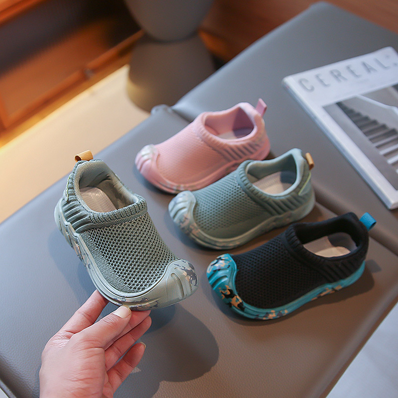 Toddler Sneakers Army Green Soft Non-slip Lightweight Boys Girls Running Shoes Cutefeet Four Seasons Pink Kids Tennis Shoes