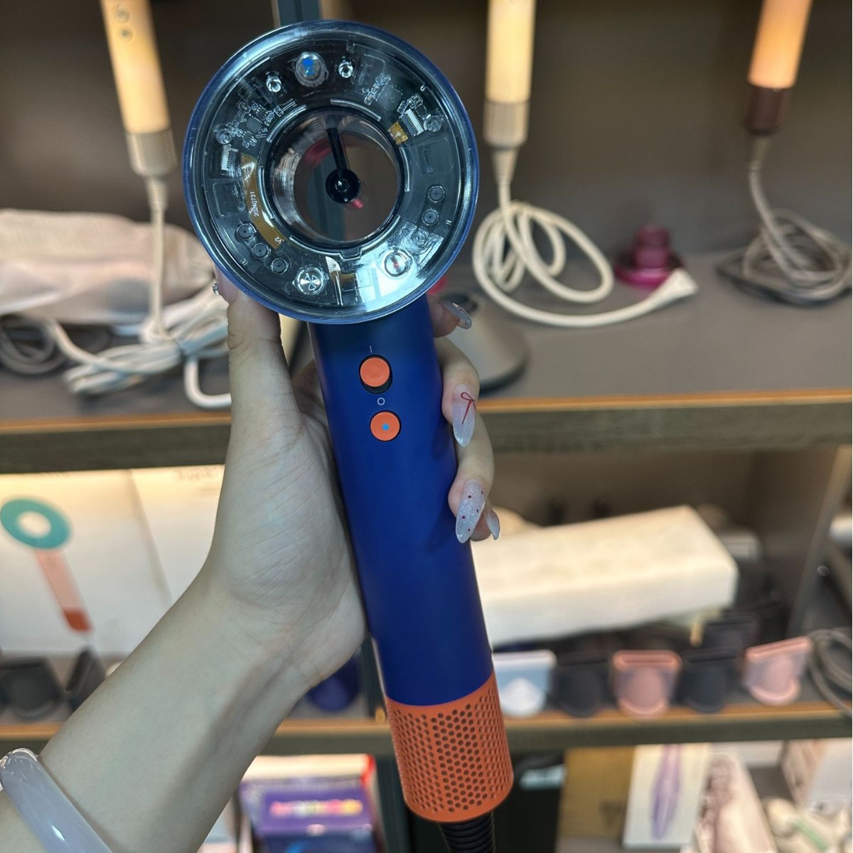 Designer Dryers leafless MuteHairdryer Care Intelligence HD16 Hair Drier Quick Dry Safety Negative Ion Motor Hairdressing1.8m