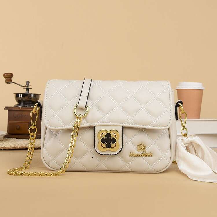 Ling grid red fashion style fragrance chain casual versatile mini light luxury Korean version popular small bag