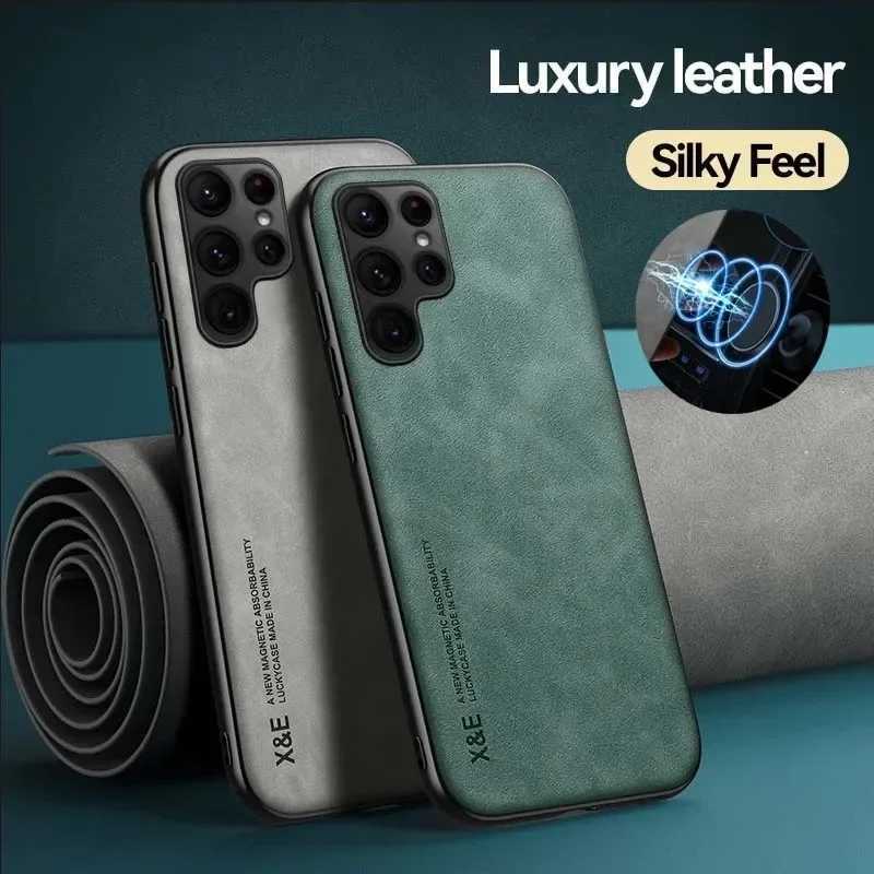 Designer Phone Case For S25 S24 S23 S22 Ultra FE A56 A36 A16 Luxury Protective Cover Magnetic Car Bracket Coque Fundas Capa M241209