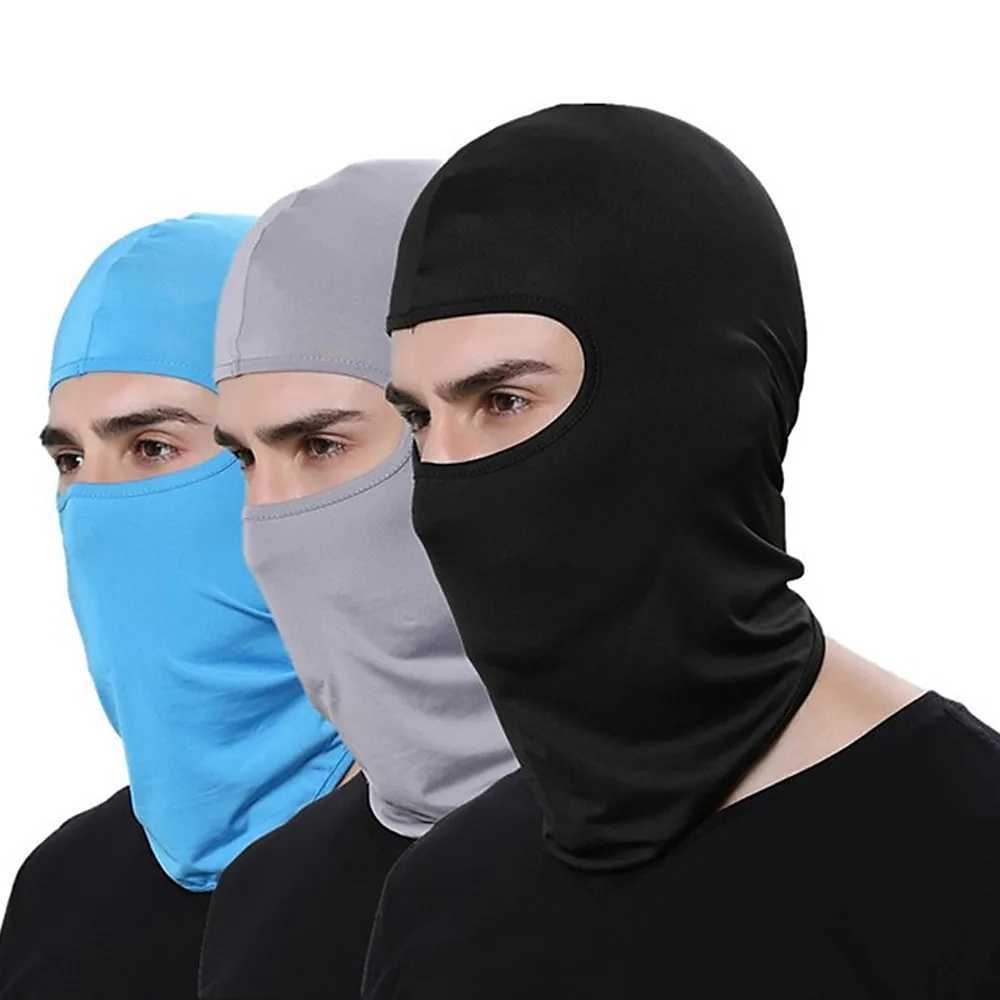 3pcsCool Full Face Cycling Cap Balaclava UV Protection for Men Quick-Dry Lycra for Road Bicycling Skiing and Summer Sun MotorcycleXJ241209