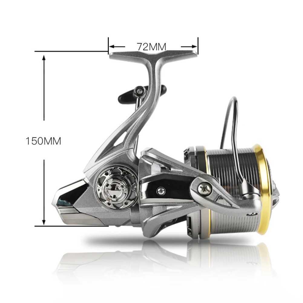 Spinning Reel 17+1BB Bearings 4.8 1 Gear Ratio With 18KG Braking Force 8000-14000 Wire Cup For Outdoor FishingXJ241209