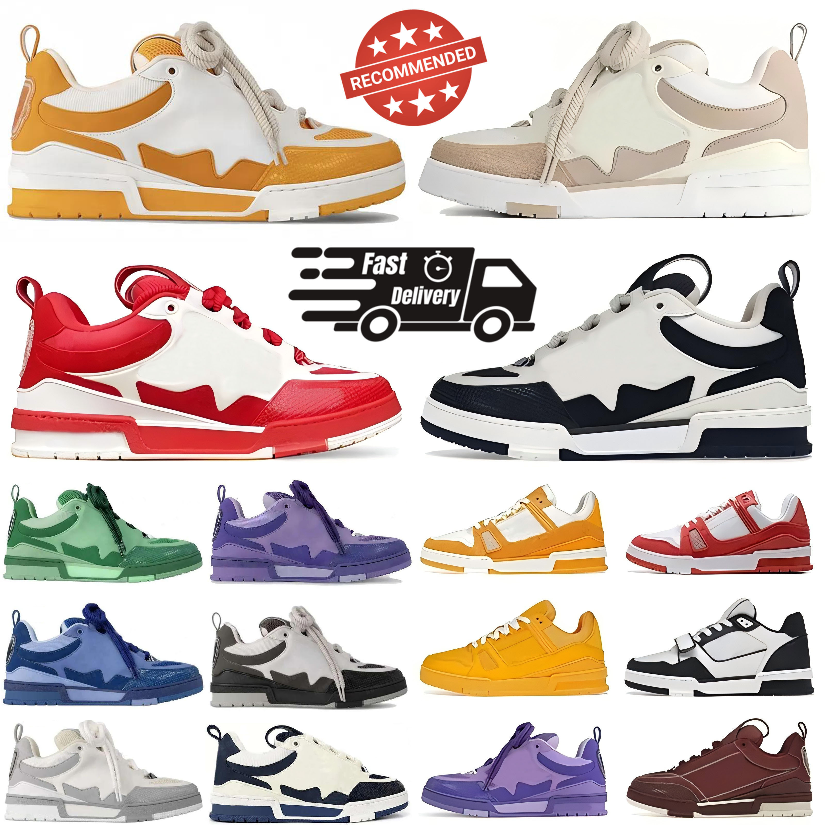 Chaussures décontractées Designer Skate Chaussures Trainers en relief Sneakers Planchers Femme Femme Men Trainers Mesh Abloh Sneaker Chaussures d