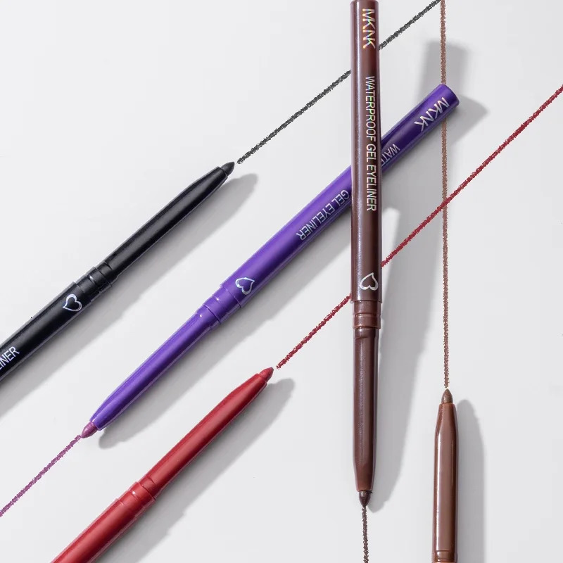 1pc Waterproof Eyeliner Gel Pencil Matte Silkworm Eyeliner Pen Brown Lasting Not Blooming Quick Drying Eye Liner Gel Pen Makeup 241209