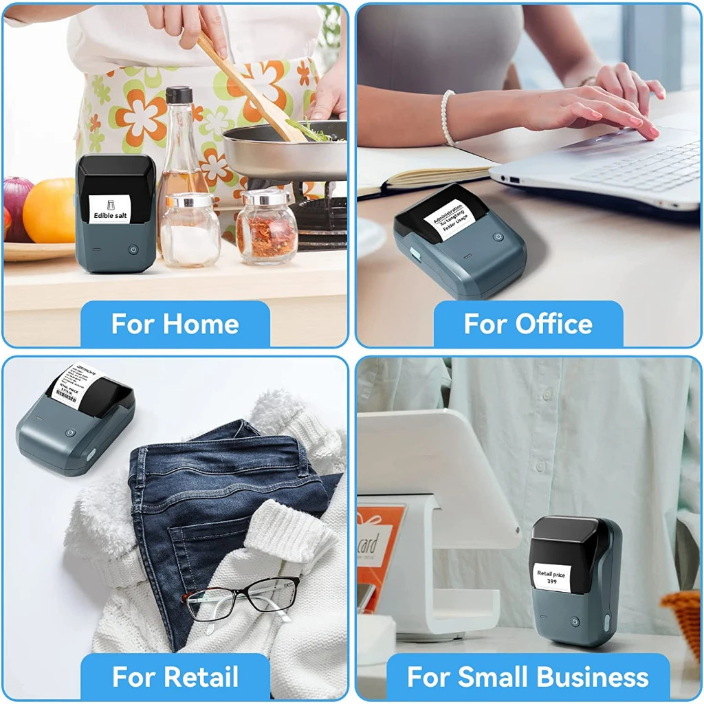 NIIMBOT B1 label manufacturer portable handheld thermal printer mini barcode QR code sticker 20-50mm paper roll manufacturer cable label 241206