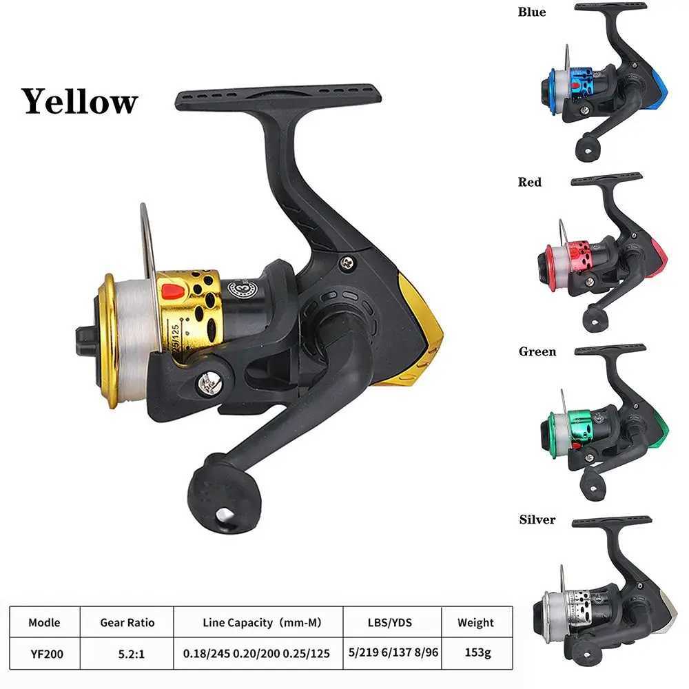 Portab Drag Fish Wheels Ultralight Fishing Reel Gear Ratio 5.2 1 Spinning Reel With 60m Fishing Line Angling SuppliesXJ241209