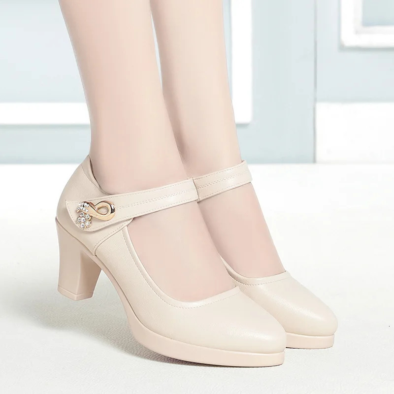 Plus Size 34-42 Women Platform Pumps Shoes Women Wedding Shoes Shallow Mouth High Heels Elegant Office Party Dress Shoes 241209