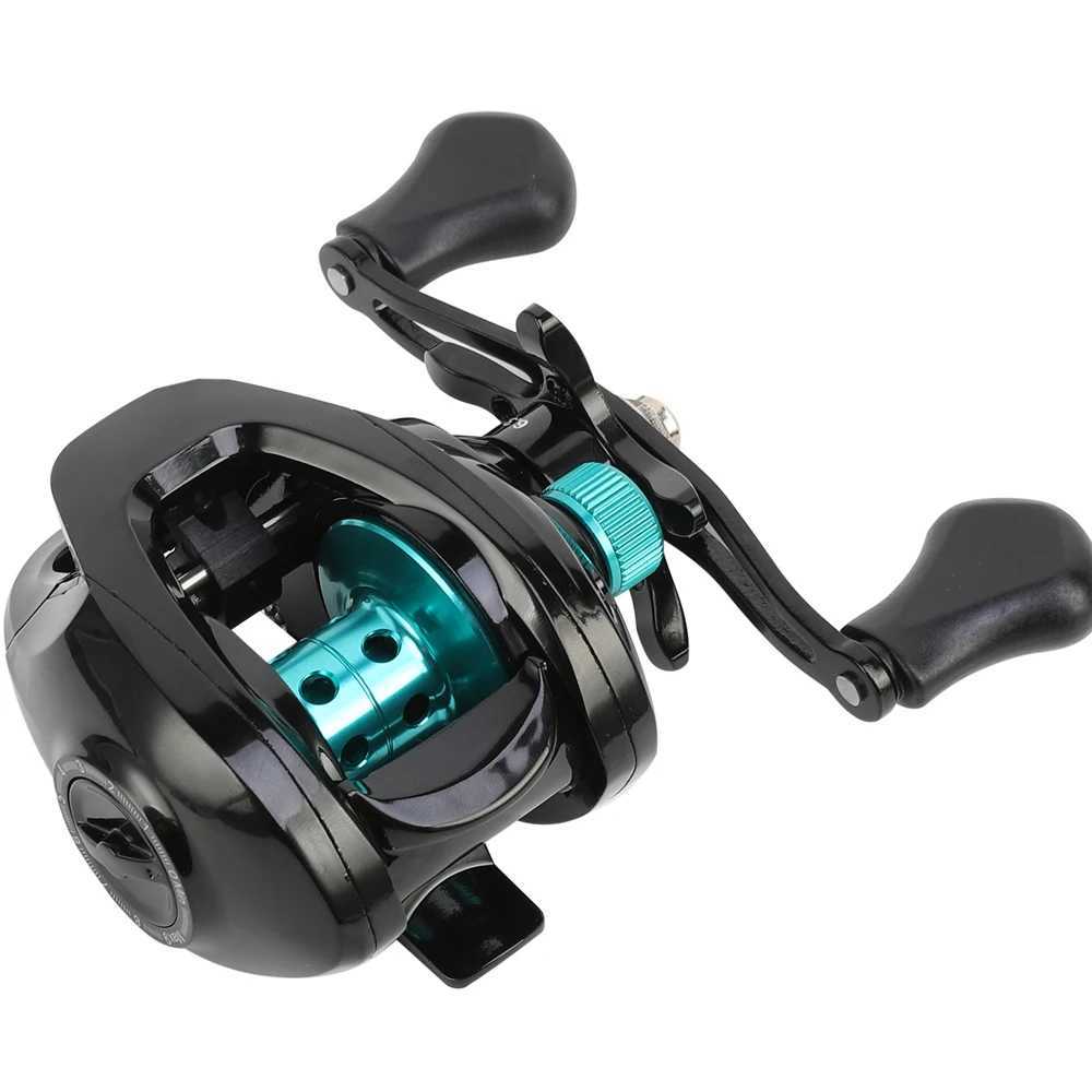 1PCS Green ft/Right hand 8KG Max Drag Fishing Reel For Bass in ocean environment Fishing Wheel Baitcasting Reel fishing toolsXJ241209